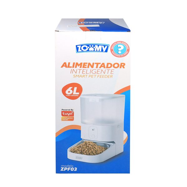 comedero mascotas con cámara