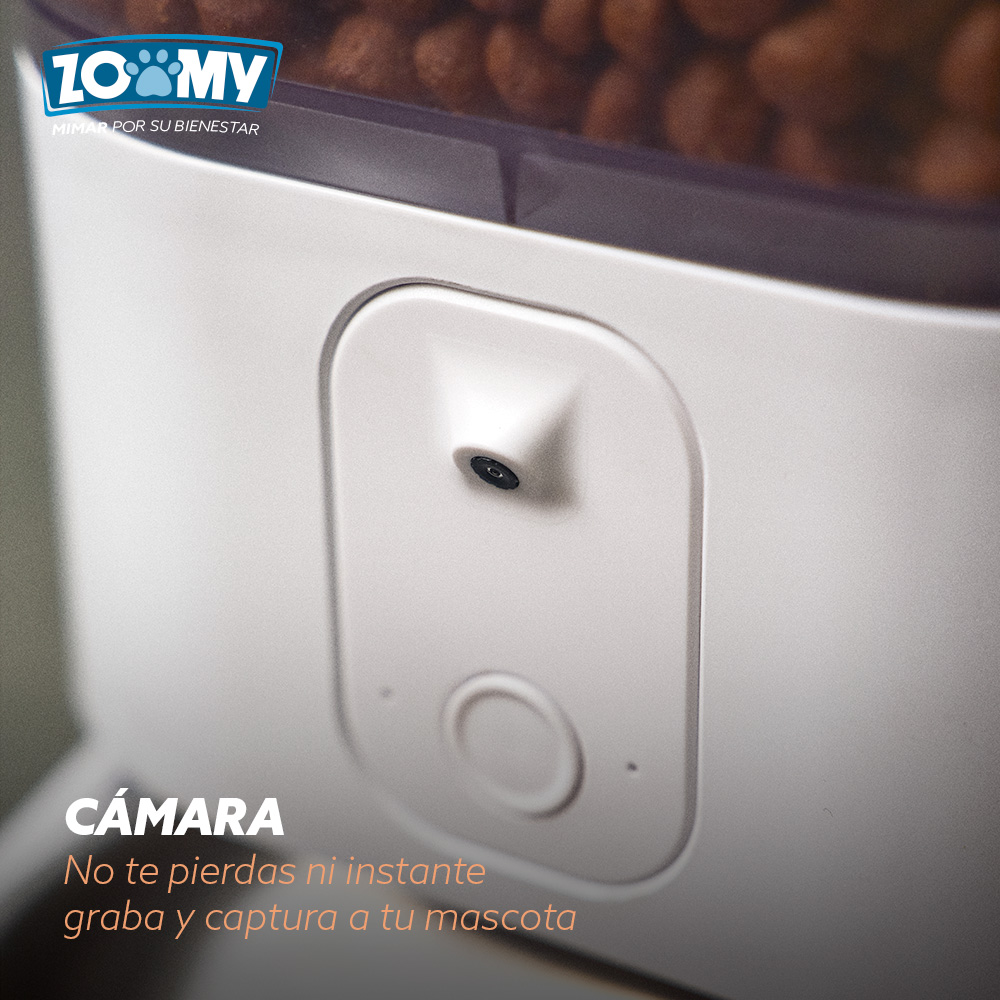 comedero mascotas con cámara