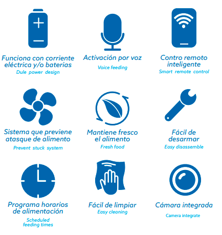 comedero con cámara